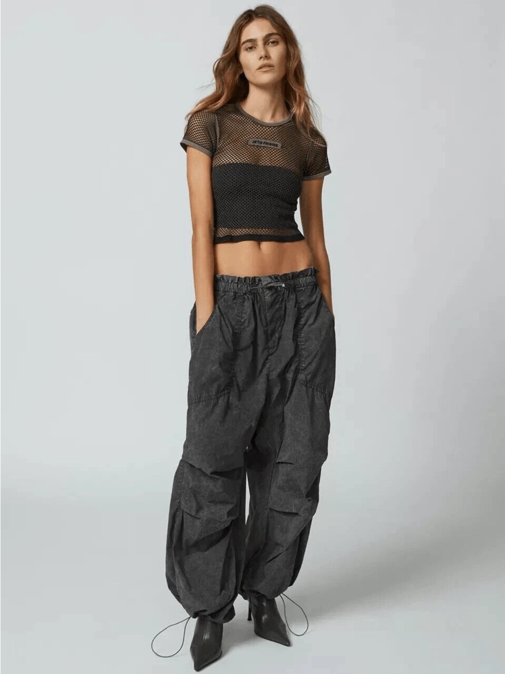 Urban Outfitters Black Wide Leg Cargo Pants